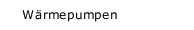 W&auml;rmepumpen